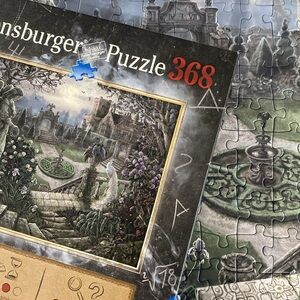Ravensburger Escape puzzle Midnight in the Garden 368 pieces 6 logic puzzles
